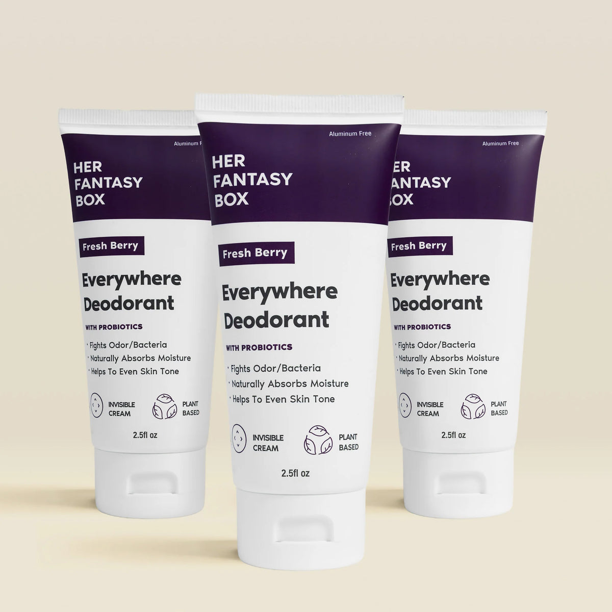 Everywhere Deodorant with Probiotics (Berry)- 3pk